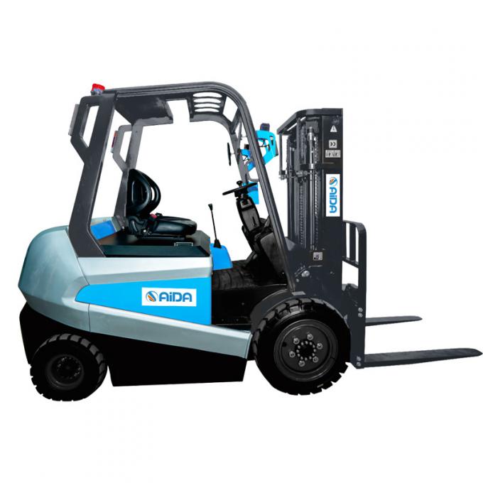 물류 유통 2.5t 전기 포크리프트 트럭 10kw 리프트 모터 반균형 포크리프트 트럭 2톤 0